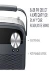 Saregama Carvaan Lite Hindi - Portable Music Player with 3000 Pre-Loaded Evergreen Songs, FM/BT/AUX (Graphite Grey)-M00000002064