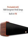 Carvaan Saregama Musicbar Karaoke CBWK121, 120W 2.1 Channel Soundbar, Karaoke Function to Sing Any Song, 2 mics, 1000 pre-Loaded Songs, FM/BT/Aux in, Wired Subwoofer, HDMI, Co-axial (Cosmos Black)-M00000002057