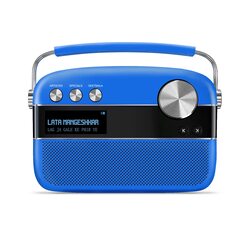 Saregama Carvaan Premium Hindi - Portable Music Player with 5000 Preloaded Songs, FM/BT/AUX (Cobalt Blue)