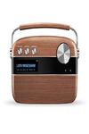 Saregama Carvaan Premium- Portable Music Player with 5000 Preloaded Songs, FM/BT/AUX (Oakwood Brown)-M00000002062