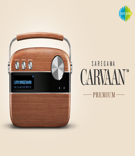 Saregama Carvaan Premium- Portable Music Player with 5000 Preloaded Songs, FM/BT/AUX (Oakwood Brown)-M00000002062