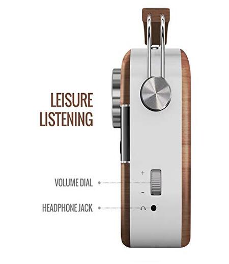 Saregama Carvaan Premium- Portable Music Player with 5000 Preloaded Songs, FM/BT/AUX (Oakwood Brown)-M00000002062