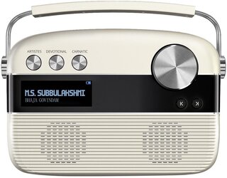 Saregama Carvaan Tamil - Portable Music Player with 5000 Preloaded Songs, FM/BT/AUX (Porcelain White)