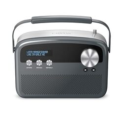Saregama Carvaan Lite Hindi - Portable Music Player with 3000 Pre-Loaded Evergreen Songs, FM/BT/AUX (Graphite Grey)