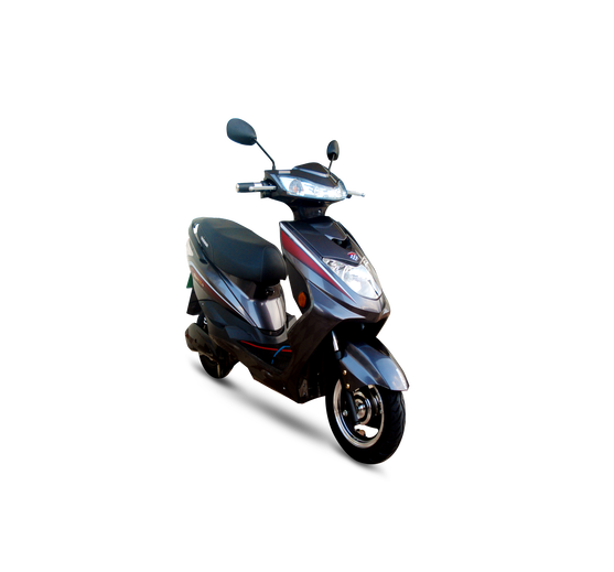 Okinawa Ridge+ Electric Scooter | Smart Scooter | 81 km | 45kmph | 2-3 hour charging | 3 Year Warranty - SILVER-M00000002087