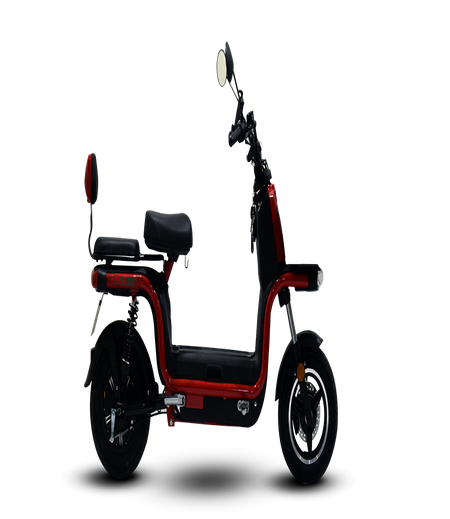 Okinawa Dual 100 Electric Scooter | Live Life Dual 100 Size | 129 km | 60kmph | 5-6 hour charging | 3 Year Warranty - RED