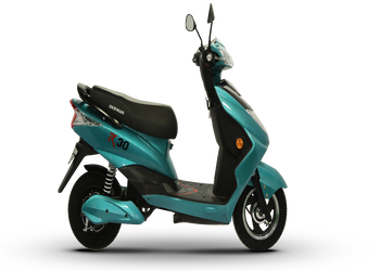 Okinawa R30 Electric Scooter | Eco Companion | 60 km | 25kmph | 4-5 hour charging | 3 Year Warranty - CYAN