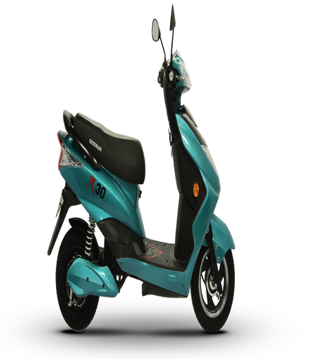 Okinawa R30 Electric Scooter | Eco Companion | 60 km | 25kmph | 4-5 hour charging | 3 Year Warranty - CYAN-M00000002130