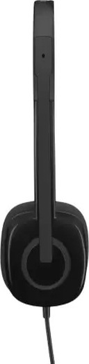 Logitech H151 Wired Headset  (Black, On the Ear)