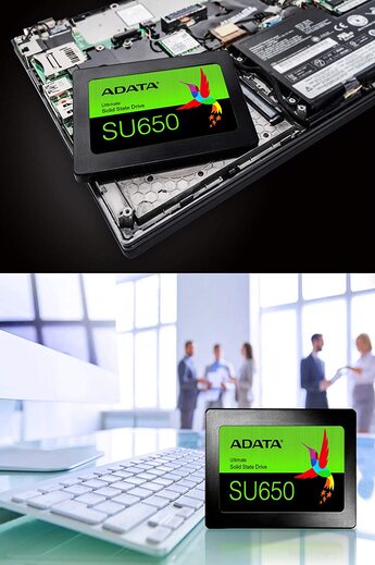 A-DATA Ultimate SU650 3D NAND 120GB Solid State Drive - Black