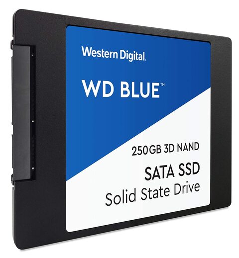 Western Digital WD Blue 2.5" SATA SSD, 550MB/s R, 525MB/s W, 5 Y Warranty, 250GB