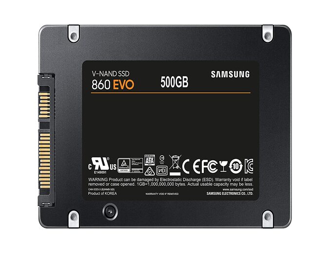 Samsung 860 EVO 500GB SATA 2.5" Internal Solid State Drive (SSD) (MZ-76E500)