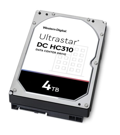 Western Digital 4TB Ultrastar DC HC310 SATA HDD - 7200 RPM Class, SATA 6 Gb/s, 256MB Cache, 3.5"