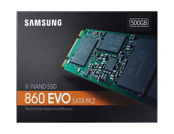 Samsung 860 EVO 500GB SATA M.2 (2280) Internal Solid State Drive (SSD) (MZ-N6E500)