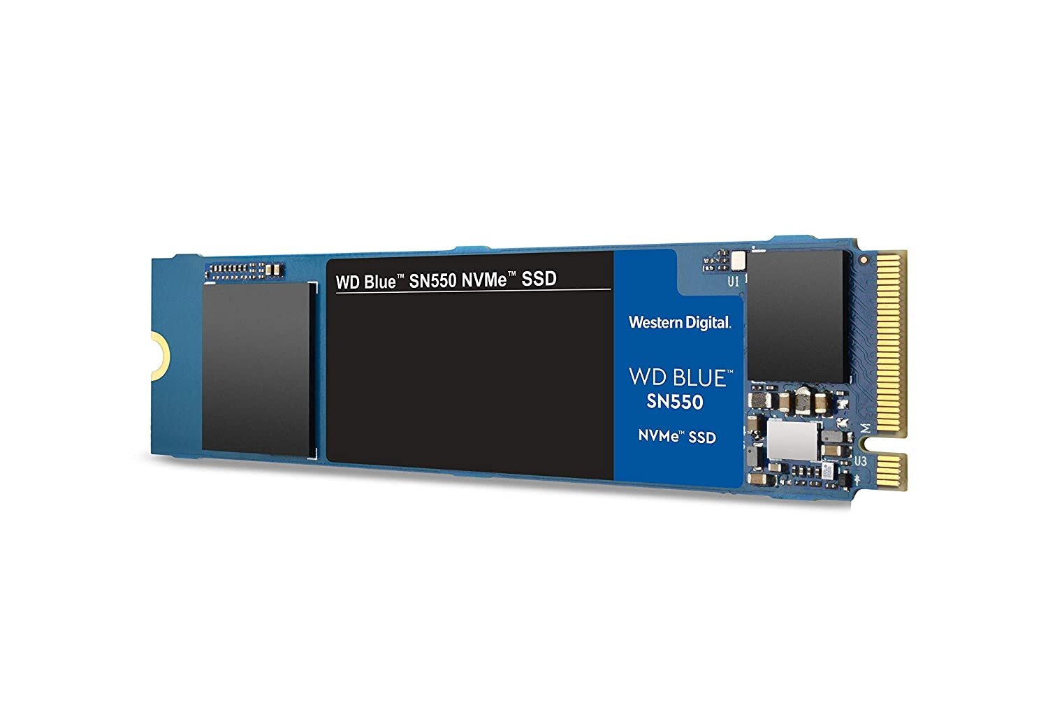 WD Blue SN550 500GB NVMe Internal SSD - 2400MB/s R, 1750MB/s W, 5Y Warranty (WDBA3V5000ANC-WRSN)