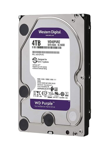 Western Digital Western Digital40PURZ 4TB Surveillance Hard Disk Drive (Purple)