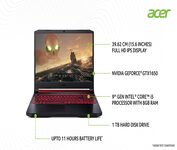 Acer Nitro 5 Intel Core i5-9th Gen 15.6-inch Display 1920 x 1080 Thin and Light Gaming Laptop (8GB Ram/1TB HDD/Windows 10 Home/GTX 1650 Graphics/Obsidian Black/2.3 Kgs), AN515-54