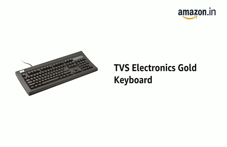 TVS ELECTRONICS USB Gold Keyboard (Black)