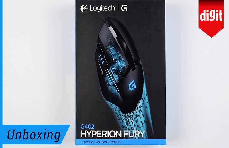 Logitech G402 Hyperion Fury USB Wired Gaming Mouse, 4,000 DPI, Lightweight, 8 Programmable Buttons, Compatible for PC/Mac - Black