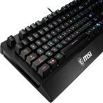 MSI Vigor GK20 US Backlit RGB Wired Dedicated Hotkeys Anti-Ghosting Water Resistant Gaming Keyboard Black