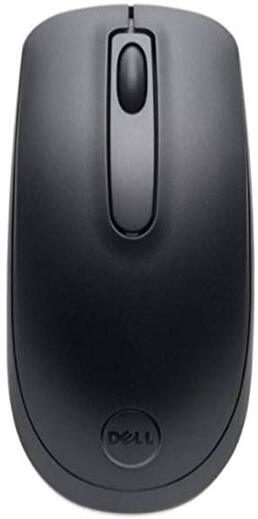 Dell WM118 Wireless Mouse, 2.4 Ghz with USB Nano Receiver, Optical Tracking, 12-Months Battery Life, Ambidextrous, Pc/Mac/Laptop - Black.