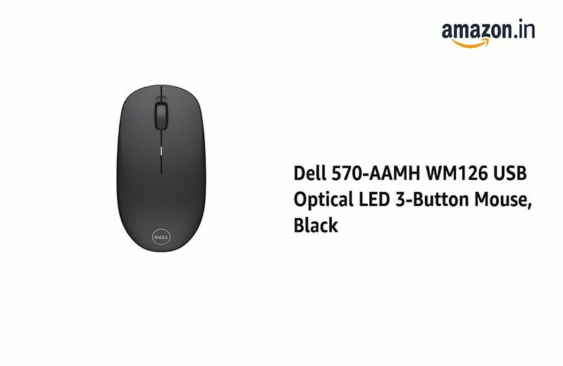 Dell Wm126-Black Wireless Mouse | Compact & Travel Friendly Design | Ambidextrous |Universal Pairing Technology: Connect Up To 6 Compatible Devices With One Receiver