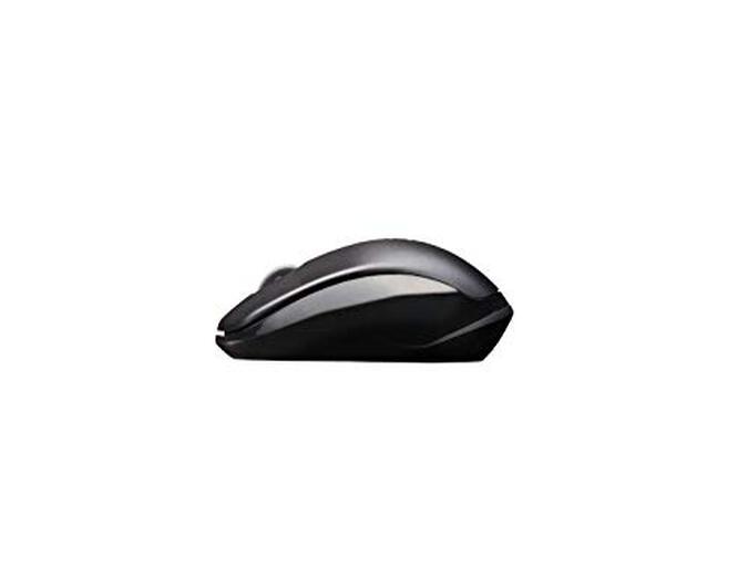 RAPOO 1620 Wireless Mosuse, 2.4 GHz with USB Nano Receiver, Optical Tracking, Ambidextrous, PC/Mac/Laptop - Black