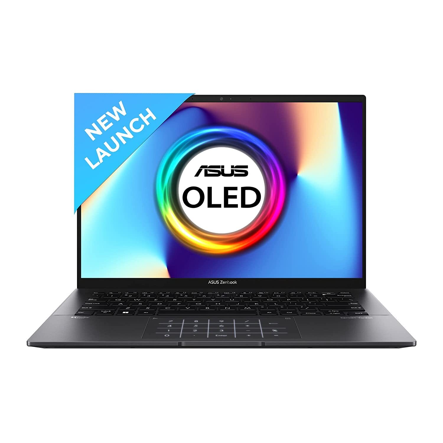 ASUS Zenbook 14 (OLED) 2023, AMD Ryzen 5 7530U, 14" (35.56 cm) 2.8K OLED 90Hz, Thin & Light Laptop (16GB/512GB SSD/Windows 11/Office 2021/Alexa/Backlit KB/FP Sensor/Black/1.39 kg), UM3402YA-KM541WS