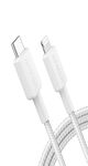 Anker Cable 322 USB-C to Lightning (3 ft. Braided) White-A81B5H21-M00000001503