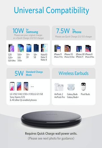 Anker 313 PowerWave Pad 10W Wireless Charger A2503016-M00000001553