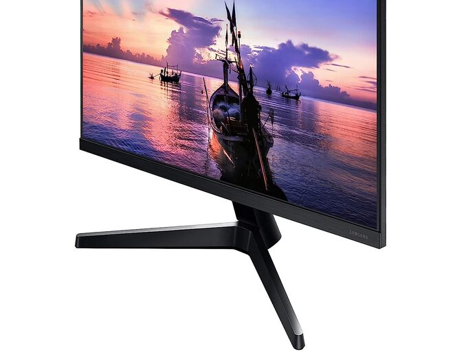 Samsung 22-inch(54.62cm) FHD Monitor, IPS, 75 Hz, Bezel Less Design, AMD FreeSync, Flicker Free, HDMI, D-sub, (LF22T350FHWXXL, Dark Blue Gray)