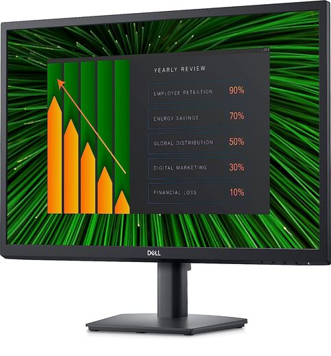 Dell-E2423HN (60.45cm) FHD Monitor 1920x1080@60 Hz, VA Panel, Brightness 250 cd/m², Anti-Glare, Colour Gamut 72% (CIE 1931), 83% (CIE 1976), Response Time, 5ms (G-to G Fast), 3 Year Warranty., Black