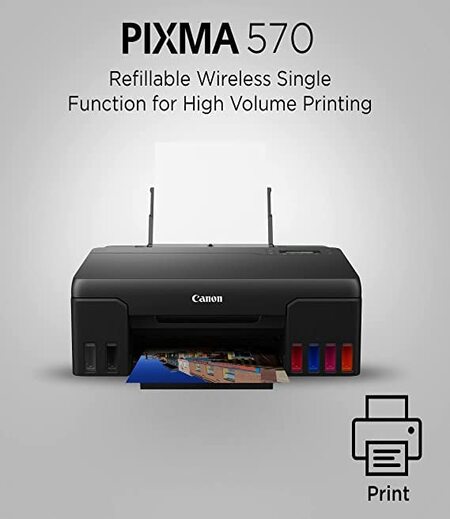 Canon PIXMA G570 6 Colour, High Volume Printing Photo Printer, User Replaceable Print Heads & Maintainence Cartridge.