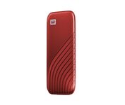 Western Digital 2TB My Passport Portable SSD, 1050MB/s R, 1000MB/s W, Upto 2 Meter Drop Protection, HW Encryption, Type-C Cable & Type-A Adaptor, for PC&Mac, Red, 5Y Warranty, External SSD