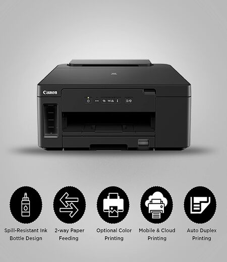 Canon PIXMA GM2070- Single Function, Wi-Fi, Monochrome, Ink Tank Printer with Auto-Duplex Printing