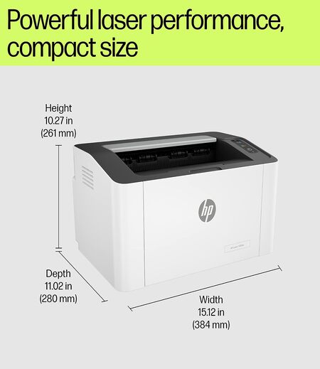 HP Laserjet 1008w Single Function Monochrome Laser Wi-Fi Printer for Home/Office, Compact Design, Fast Printing