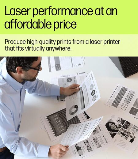 HP Laserjet 1188fnw Monochrome Compact Wi-Fi Printer with Automatic Document Feeder, Network Support for Reliable, Fast Printing (Print, Copy, Scan, Fax)