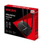 Mercusys MW330HP 300 Mbps WiFi Wi-Fi High Power Wireless N Router | High Gain 7dBi Antennas | PA Chip | Turto Button | Easy Installation