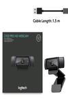 Logitech C920 HD Pro Webcam - 1080p, Optical, Full HD Streaming Camera for Widescreen Video Calling and Recording, Dual Microphones, Autofocus, Compatible with PC - Desktop Computer or Laptop - Black