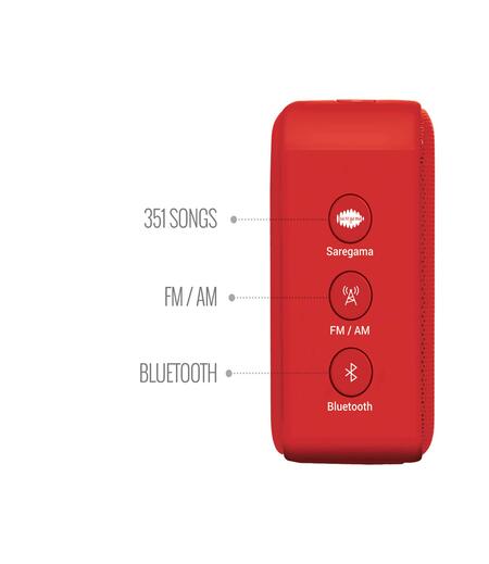 Saregama Carvaan Mini 2.0 Tamil- Music Player with Bluetooth/FM/AM/AUX (Sunset Red)-M00000002076