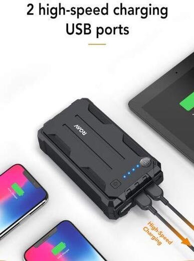 ROAV By Anker Jump Starter Pro 800A Peak 12V for Petrol Engines up to 6.0L or Diesel Engines up to 3.0L, Ultra Portable Charger with Advanced Safety Protection with Built-in LED Flashlight and Compass-M000000000239 www.mysocially.com