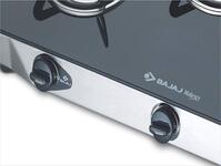 Bajaj CGX 3 SS Eco Stainless Steel 3 Burner Gas Stove, Black/Silver-M000000000414 www.mysocially.com