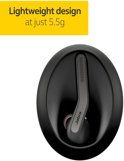 Jabra Talk 55 Bluetooth Headset for HD Hands-Free Calls with Dual Mic Noise Cancellation, Touch Controls and Portable Carrying Case-M000000000420 www.mysocially.com