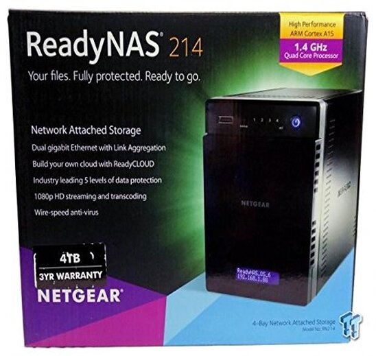 Netgear ReadyNAS 214 RN21400-100INS, 4-Bay Diskless, Network Attached Storage-NAS (For Personal Cloud)-M000000000603 www.mysocially.com