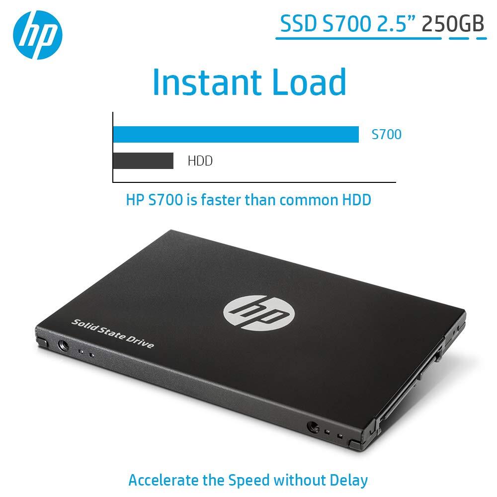 HP SSD S700 2.5 Inch 250GB SATA III 3D NAND Internal Solid State Drive (SSD) (2DP98AA) 3 Years National Warranty