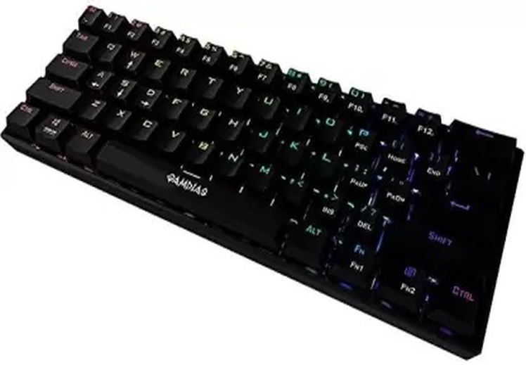 Gamdias Hermes E3 60% Rgb Mechanical Gaming Keyboard Black